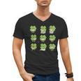 Teacher Reading Shamrock St Patrick’s Day Book Lover Kids Men's V-Neck T-Shirt
