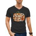 Thanksgiving Fall Books Pumpkins Vintage Library Teacher Kid Men's V-Neck T-Shirt Thanksgiving Fall Books Pumpkins Vintage Library Teacher Kid Men's V-Neck T-Shirt