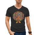 History Month Afro Women Girls Book Lover Librarian Men's V-Neck T-Shirt History Month Afro Women Girls Book Lover Librarian Men's V-Neck T-Shirt