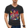 History Woman Reading Book Geometric Girl Educated Men's V-Neck T-Shirt