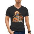 Turkey Read Books Reading Fall Thanksgiving Teacher Men's V-Neck T-Shirt