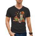 Turkey Reading Books Fall Librarian Book Lover Teacher Kids Men's V-Neck T-Shirt Turkey Reading Books Fall Librarian Book Lover Teacher Kids Men's V-Neck T-Shirt
