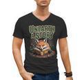 Unearth A Story Fox Reads a Book Men's V-Neck T-Shirt Unearth A Story Fox Reads a Book Men's V-Neck T-Shirt