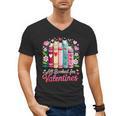 Valentine All Booked For Valentine Book Lovers Teacher Kid Men's V-Neck T-Shirt