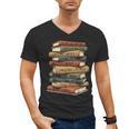 Vintage Books History Retro Book Lover Teacher Men's V-Neck T-Shirt