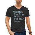 Visit Many Good Books But Live In The Bible Spurgeon Quote Men's V-Neck T-Shirt Visit Many Good Books But Live In The Bible Spurgeon Quote Men's V-Neck T-Shirt