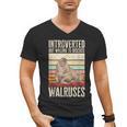Walrus Lover Introvert Walrus Men's V-Neck T-Shirt Walrus Lover Introvert Walrus Men's V-Neck T-Shirt