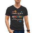 I Want To Be A Schwa Read Book Reading Librarian Men's V-Neck T-Shirt
