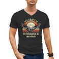 All I Want Is Sunshine & Books Summer Reading Men's V-Neck T-Shirt All I Want Is Sunshine & Books Summer Reading Men's V-Neck T-Shirt