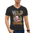 Wild About Reading Books Reader Lover Funny Teacher Animals For Men Women Kids Men's V-Neck T-Shirt Wild About Reading Books Reader Lover Funny Teacher Animals For Men Women Kids Men's V-Neck T-Shirt