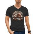 Wild About Reading Books Reader Lover Library Day Librarian Men's V-Neck T-Shirt