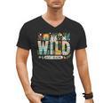 Wild About Reading Bookworm Book Reader Zoo Animals Men's V-Neck T-Shirt Wild About Reading Bookworm Book Reader Zoo Animals Men's V-Neck T-Shirt