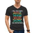 I Will Read Book On Boat Words For Kids Men's V-Neck T-Shirt