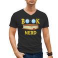Women's Adorable Book Nerd Typography Minimalist Library Lover Men's V-Neck T-Shirt