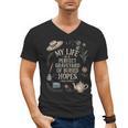 Women's Dramatic Book Lover Quote Men's V-Neck T-Shirt Women's Dramatic Book Lover Quote Men's V-Neck T-Shirt