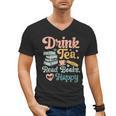 Women's Drink Tea Read Books Nerd Book Reader Book Reading Lover Men's V-Neck T-Shirt Women's Drink Tea Read Books Nerd Book Reader Book Reading Lover Men's V-Neck T-Shirt