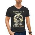 In a World Full Of Bookworms Be a Book Dragon Books Reading Men's V-Neck T-Shirt