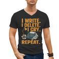 I Write Book Writer Author Book Writing Novelist Men's V-Neck T-Shirt I Write Book Writer Author Book Writing Novelist Men's V-Neck T-Shirt