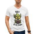 100 Book Goblin Cute Book Reader And Library Lover Men's V-Neck T-Shirt