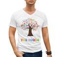 100 Days In The Books Reading Teacher 100th Day Of School Premium Tri-Blend Men's V-Neck T-Shirt 100 Days In The Books Reading Teacher 100th Day Of School Premium Tri-Blend Men's V-Neck T-Shirt