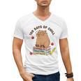 100 Days Of Chill Cute Capybara School Book Lover Men's V-Neck T-Shirt 100 Days Of Chill Cute Capybara School Book Lover Men's V-Neck T-Shirt