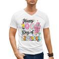 100th Day Of School Teacher Books 100 Days Of Preschool Girl Men's V-Neck T-Shirt 100th Day Of School Teacher Books 100 Days Of Preschool Girl Men's V-Neck T-Shirt