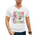 100th Day Of School Teacher Books 100 Days Of School Women Men's V-Neck T-Shirt 100th Day Of School Teacher Books 100 Days Of School Women Men's V-Neck T-Shirt