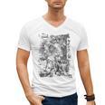 Apocalypse St John Devours The Book 1498 DüRer Angels Men's V-Neck T-Shirt Apocalypse St John Devours The Book 1498 DüRer Angels Men's V-Neck T-Shirt