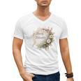 Barely Tolerable Book Lover Bookish Floral Bookworm Men's V-Neck T-Shirt Barely Tolerable Book Lover Bookish Floral Bookworm Men's V-Neck T-Shirt