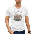 Barely Tolerable Book Lover Floral Quote Pride And Prejudice Men's V-Neck T-Shirt Barely Tolerable Book Lover Floral Quote Pride And Prejudice Men's V-Neck T-Shirt