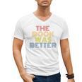 The Book Was Better Retro 70s Vintage Premium Tri-Blend Men's V-Neck T-Shirt The Book Was Better Retro 70s Vintage Premium Tri-Blend Men's V-Neck T-Shirt