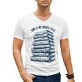 Book Lover Bookish Reader Bibliophile Book Nerd Titles Men's V-Neck T-Shirt