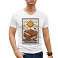 Book Reading Tarot Card The Reader Men's V-Neck T-Shirt Book Reading Tarot Card The Reader Men's V-Neck T-Shirt