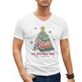 All Booked For Christmas Book Christmas Tree Lights Bookish Men's V-Neck T-Shirt All Booked For Christmas Book Christmas Tree Lights Bookish Men's V-Neck T-Shirt