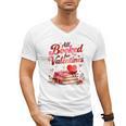 All Booked For Valentines Cute Book Lover Quote Men's V-Neck T-Shirt All Booked For Valentines Cute Book Lover Quote Men's V-Neck T-Shirt