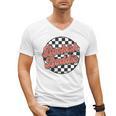 Bookish Baddie Retro Aesthetic Typography Men's V-Neck T-Shirt