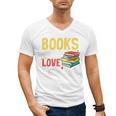 Books Are My Love Language Stack Men's V-Neck T-Shirt