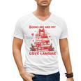 Books Are My Love Language Valentine Book Reading Teacher Men's V-Neck T-Shirt Books Are My Love Language Valentine Book Reading Teacher Men's V-Neck T-Shirt
