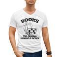 Books The Original Handheld Device Book Lover Men's V-Neck T-Shirt