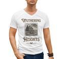 Bronte Novel Wuthering Heights Moorland Gothic Book Cover Men's V-Neck T-Shirt