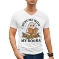 Bury Me With My Books Ghost Tee Men's V-Neck T-Shirt