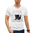 Cat Book For Women Life Is Better With Cats And Books Men's V-Neck T-Shirt