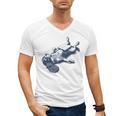 Cavalier King Charles Spaniel Book Nap Vintage Dog Mom Dad Men's V-Neck T-Shirt