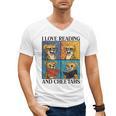 Cheetah Love Reading And Cheetahs Kids Bookworm Men's V-Neck T-Shirt