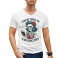 I Like My Coffee ICY & My Books Spicy For Book Lovers Men's V-Neck T-Shirt