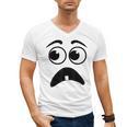 Creepy Face Carrot Halloween Book Character Costume Men's V-Neck T-Shirt