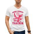 Cupid's Favorite Teacher Valentines Day Heart Book Lover Men's V-Neck T-Shirt