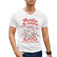 Dark Romance Reader Reading Monster Romance Book Club Men's V-Neck T-Shirt Dark Romance Reader Reading Monster Romance Book Club Men's V-Neck T-Shirt