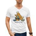 Dog Cooking The Books Men's V-Neck T-Shirt
