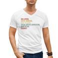 Dog Loving Coffee Drinking Book Reading Social Justice Men's V-Neck T-Shirt